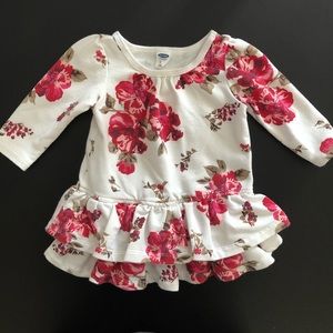 Old Navy Long Sleeve Floral Dress Size 3-6M